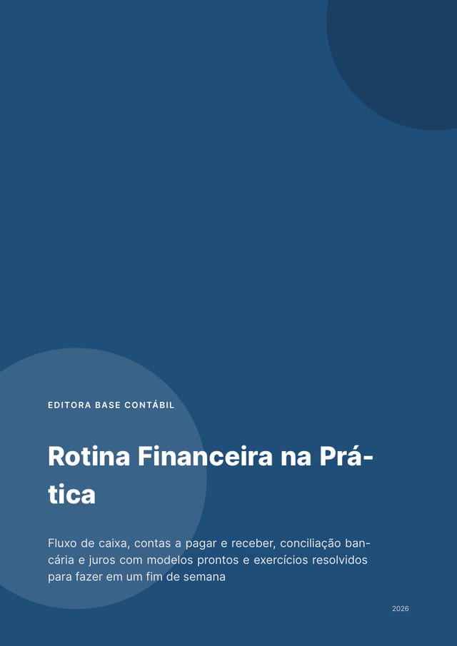 Capa de Rotina Financeira na Prática: fluxo de caixa, contas e juros com modelos prontos